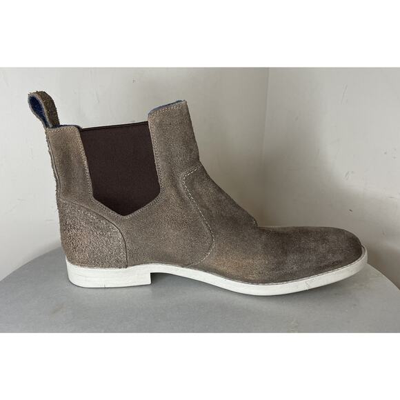 Bed Stu Mens Vasari Taupe Brown Distressed Suede Ankle Chelsea Boots Size 10.5 main image 7